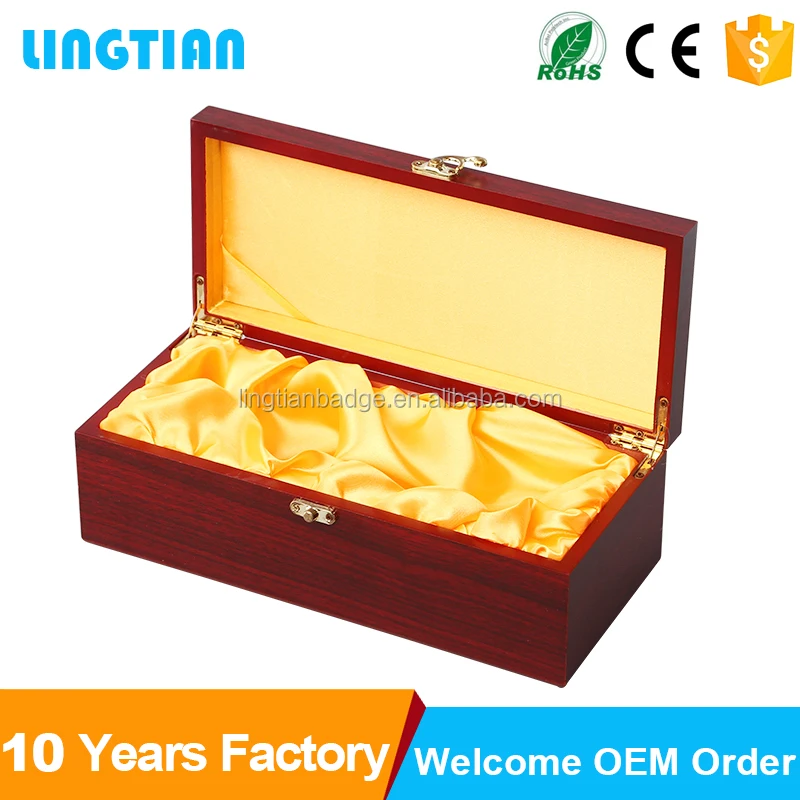 LINGTIAN Custom Sliding Lid Wooden Liquor Box