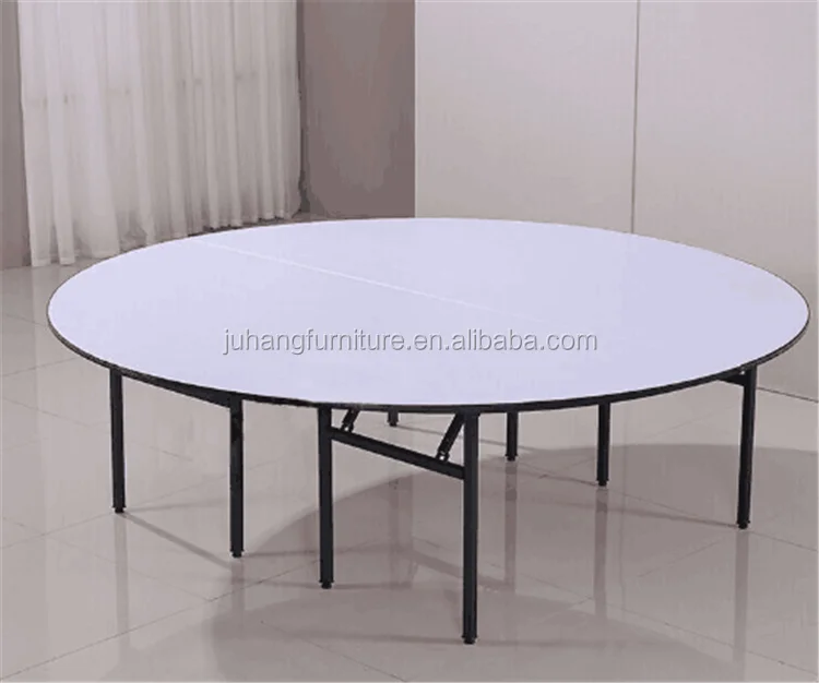 Wholesale Hotel Furniture Durable Customized Size Dining PVC Top Plywood Restaurant Folding Table