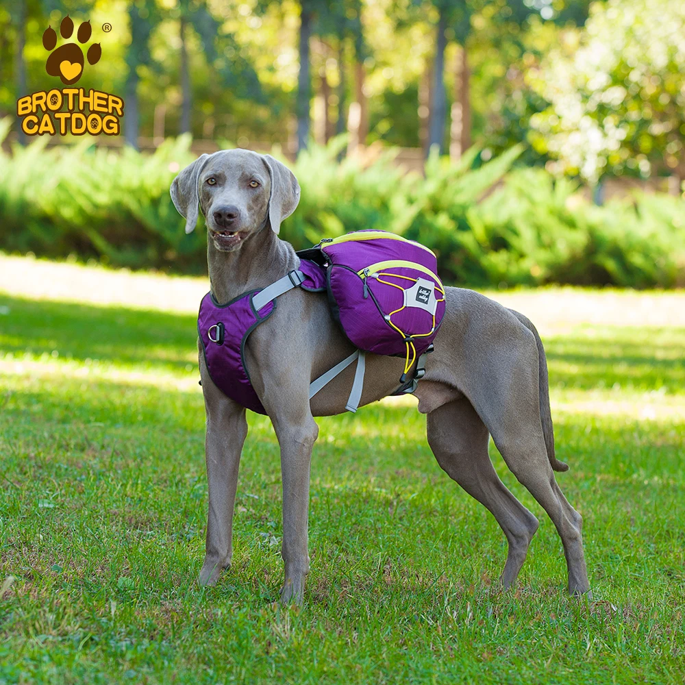 the best dog travel saddle backpack  small MOQ custom multi-functional pet hiking backpack  suit for medium large dog