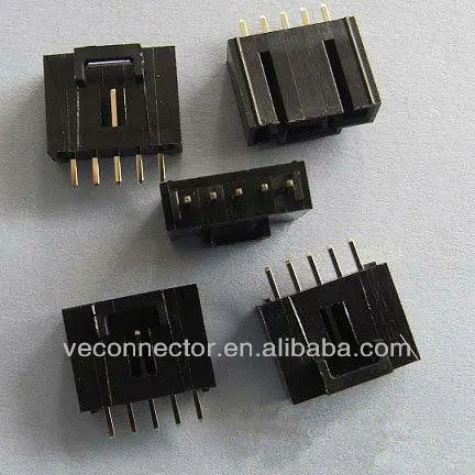Molex 2.54mm male connector with lock dip to PCB