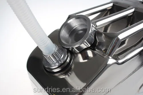 Stainless Steel Gasoline Diesel Jerry Can 30 Liter Oil Fuel Water Tank