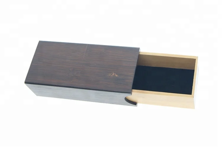 Vintage Oem Unique Custom Logo Brown Bamboo Case for Sunglasses