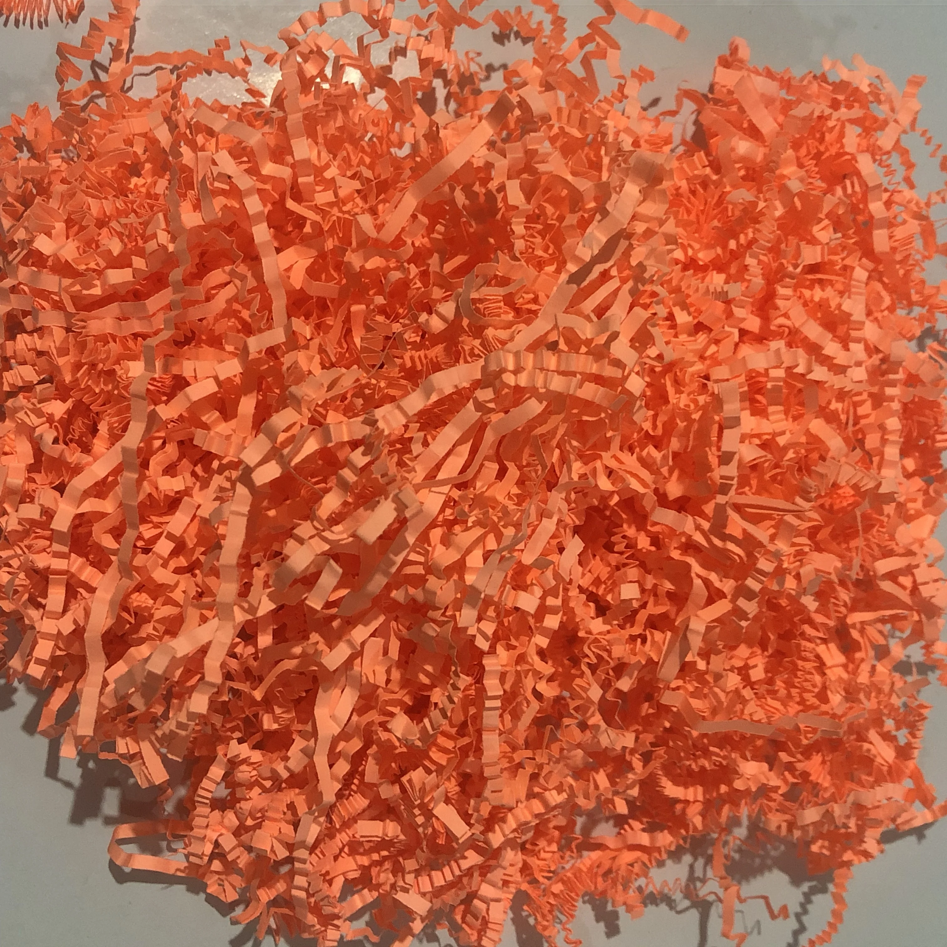 
Recycled green color shredded paper for box and basket filling 