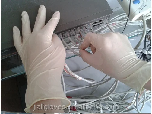 Latex gloves finger textured /Surgical Glove Powdered&Powder Free byCE ISO