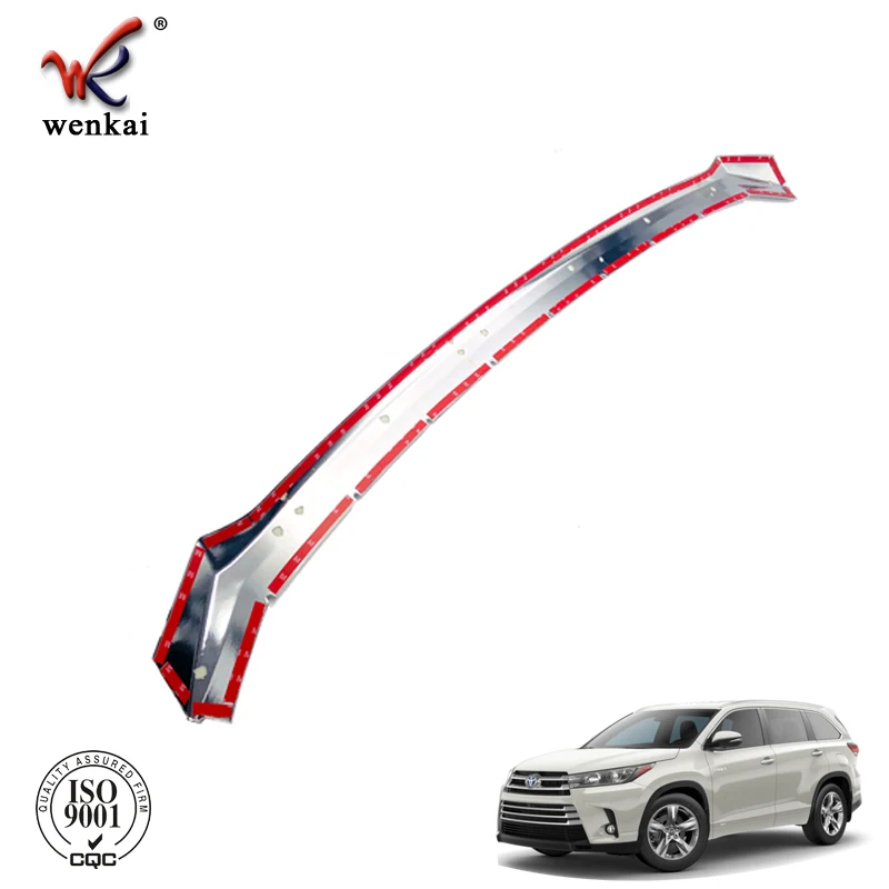 Car Accessories Bottom Front Bumper Skid Molding Cover Trim Garnish For Toyota Highlander Kluger 2017 2018 2019