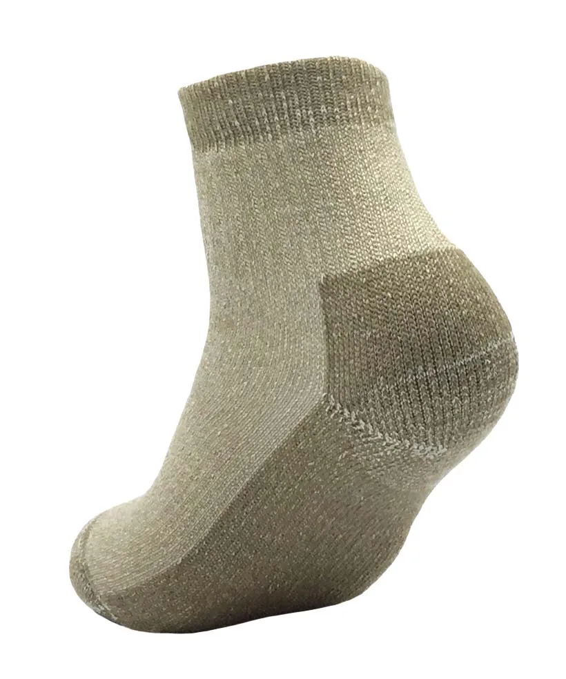 Y-003  Khaki classic style cotton men prima sport short ankle socks