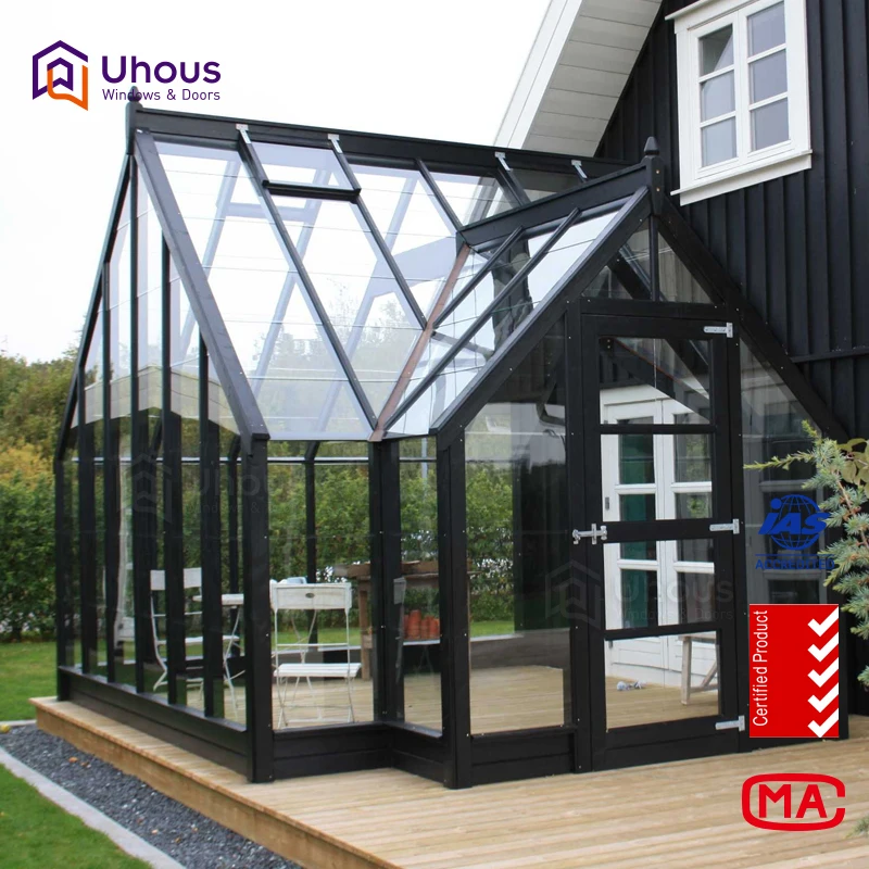 Индивидуальные Летний сад lowe стеклянный дом алюминиевая рама солярий двойное закаленное стекло застекленные террасы