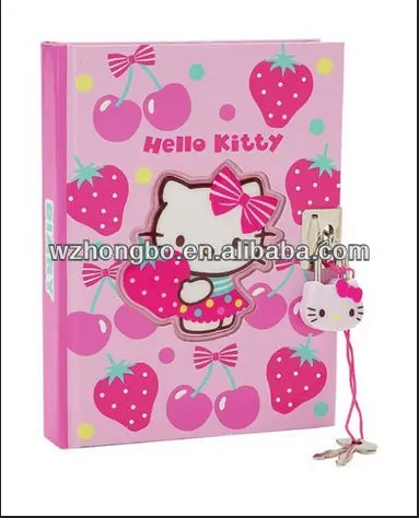 
lock girls secret customized mini notebook paper notebooks 