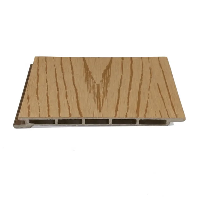 Exterior Composite Wall Planks 3D Wall Covering Outdoor Wood Plastic Siding WPC Wall Panel Decorative