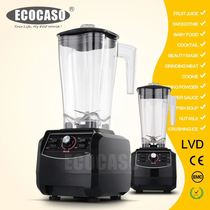 
Kitchen Appliance Table High Power Stainless Steel Jar Meat Grinder Fruit Mixer Food Blender Machine 