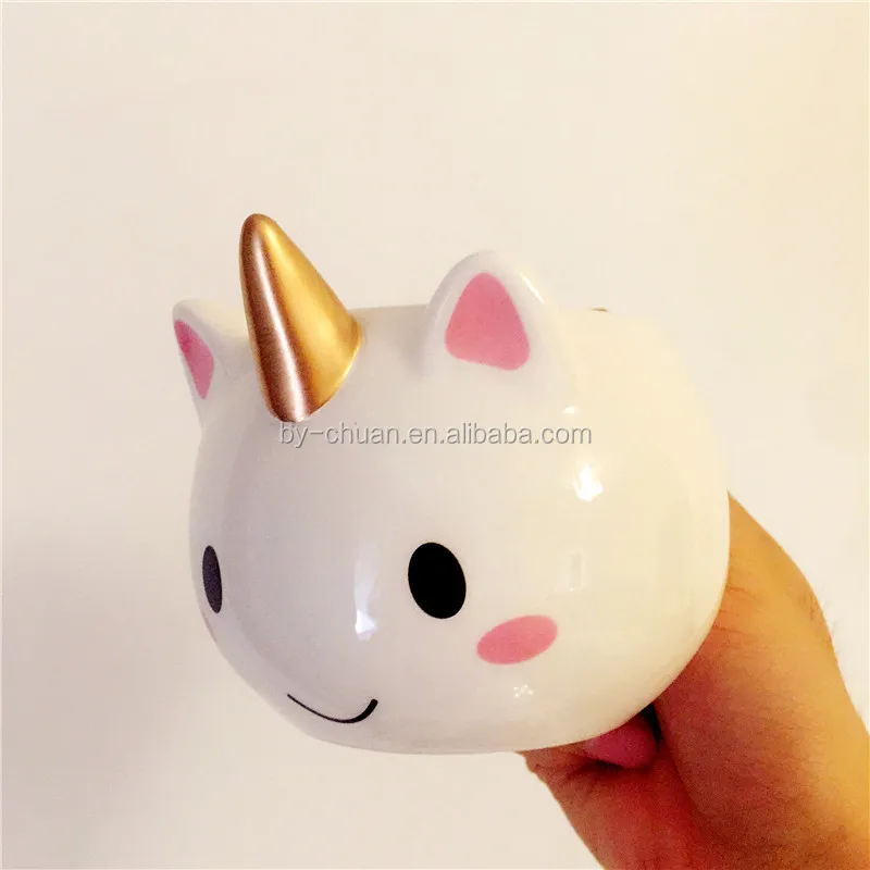 Unicorn Mug 300ml Rainbow Horse Cup Cuteness 3D Ceramic Coffee Mug Gold Stereo Cute