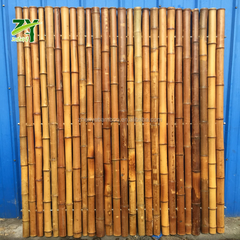 
SPECIAL !! ZY-315 Bamboo Fence Panel Carbonized Brown Carbonising Bamboo Panels Brown Colour Bamboo Panels ! 