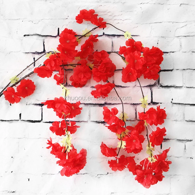 ZERO Artificial Flowers Wedding Decor Cherry Blossom Branch Flowers Fake Flowers Cherry Blossom