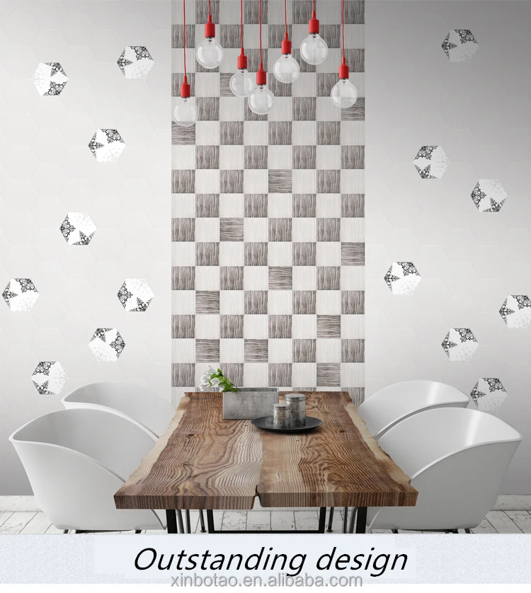 
New product hotel shower sparkle quartz 3d wall ceramic tile 