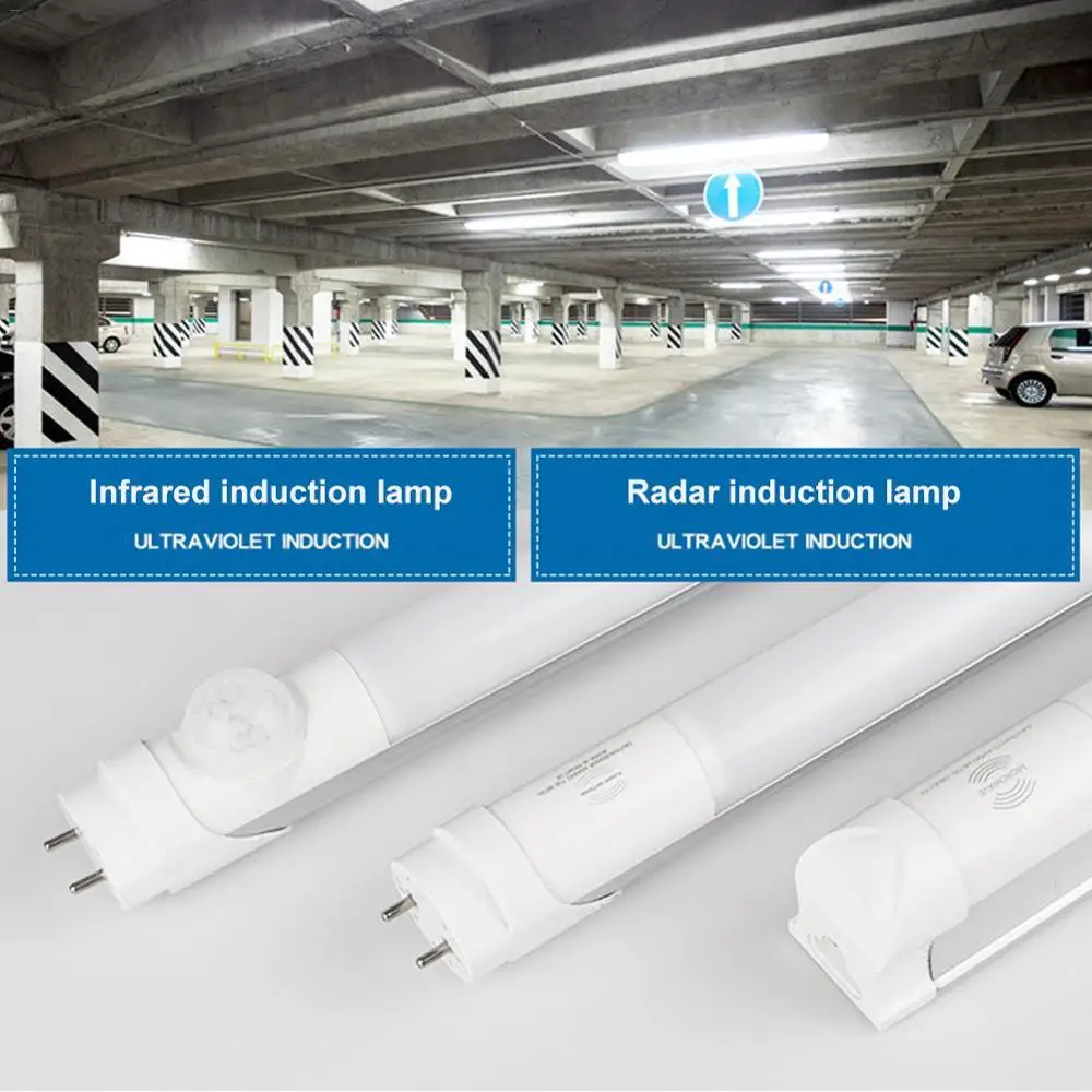 Popular micro wave motion radar sensor 18w t8 led tube lights motion sensor