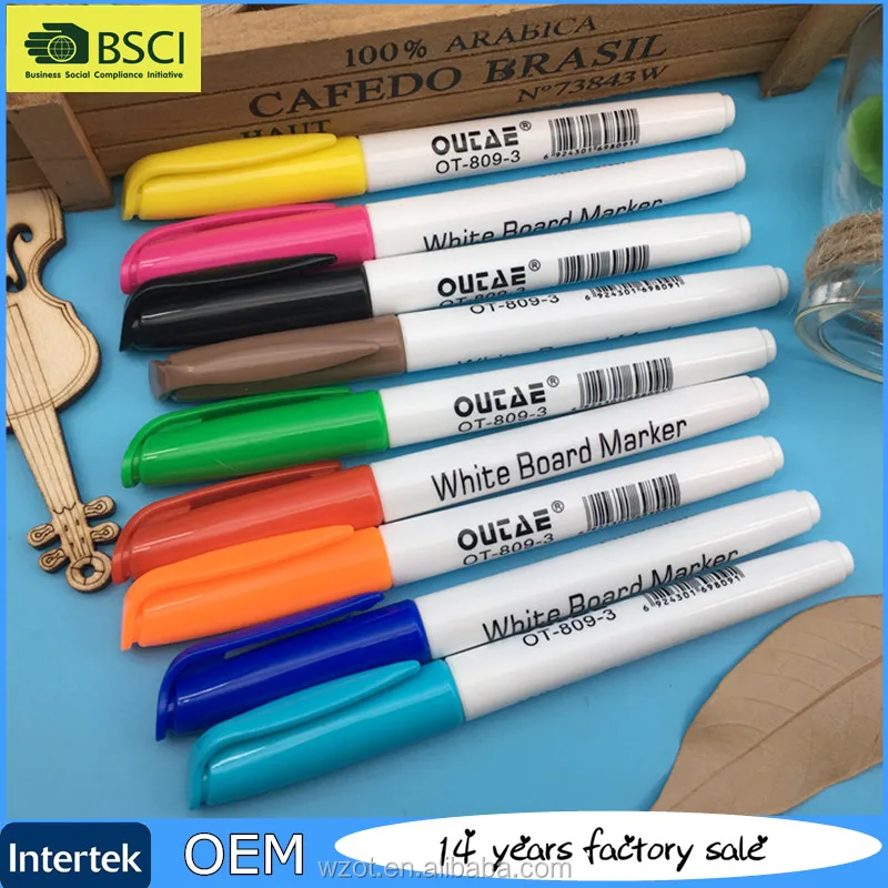 
OUTAE 10 Colors Whiteboard marker for school staionery White Board Marker Pen OT-809-3 