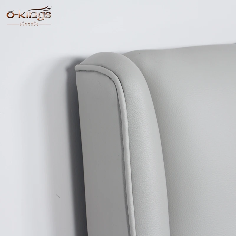Modern family light grey leather