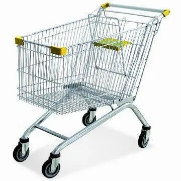 Asia style stainless steel shopping trolley cart