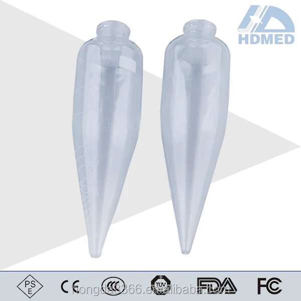 Lab glass D96 Centrifuge Tube with screw cap, graduated tube 100ml 200%