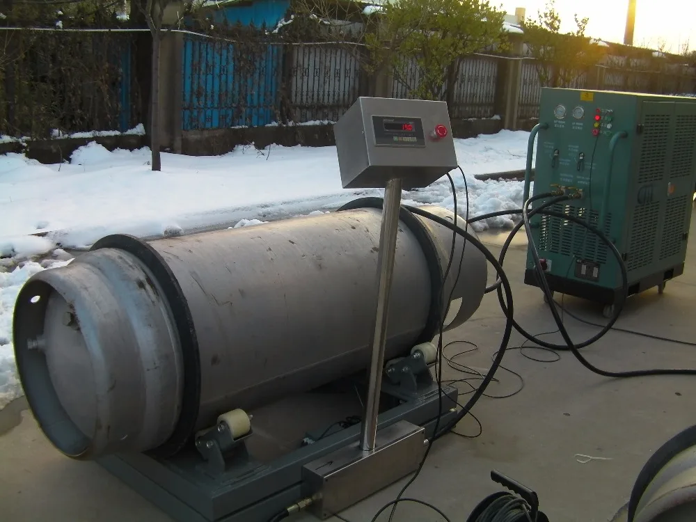 
gas refrigerant R410 recovery machine ISO tank refrigerant remains handling tool 
