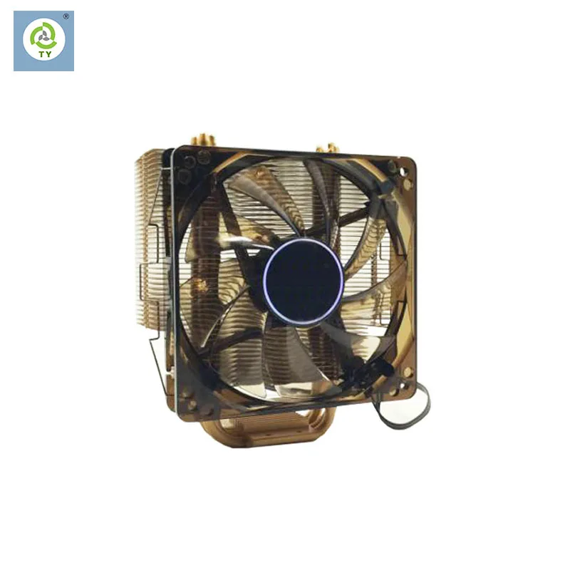  Высокая мощность ребристая с тепловым стержнем heat pipe радиатора ПК-серверов радиатор процессора дизайн и изготовление на заказ High-end вентилятор тепловая трубка