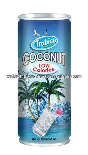 250ml природных кокосовый сок с мякотью