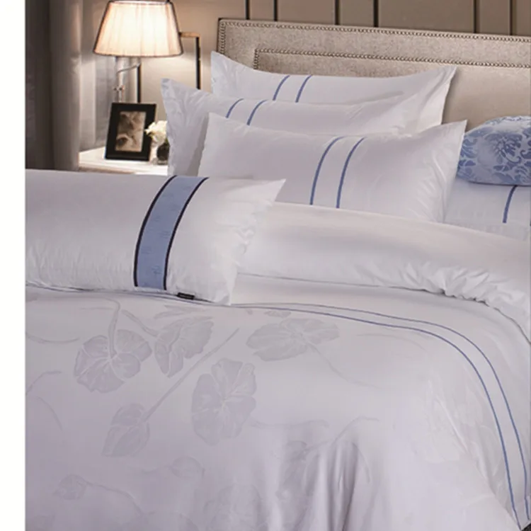 Bamboo cotton BLENDED plain dyed king size hotel bedding linen