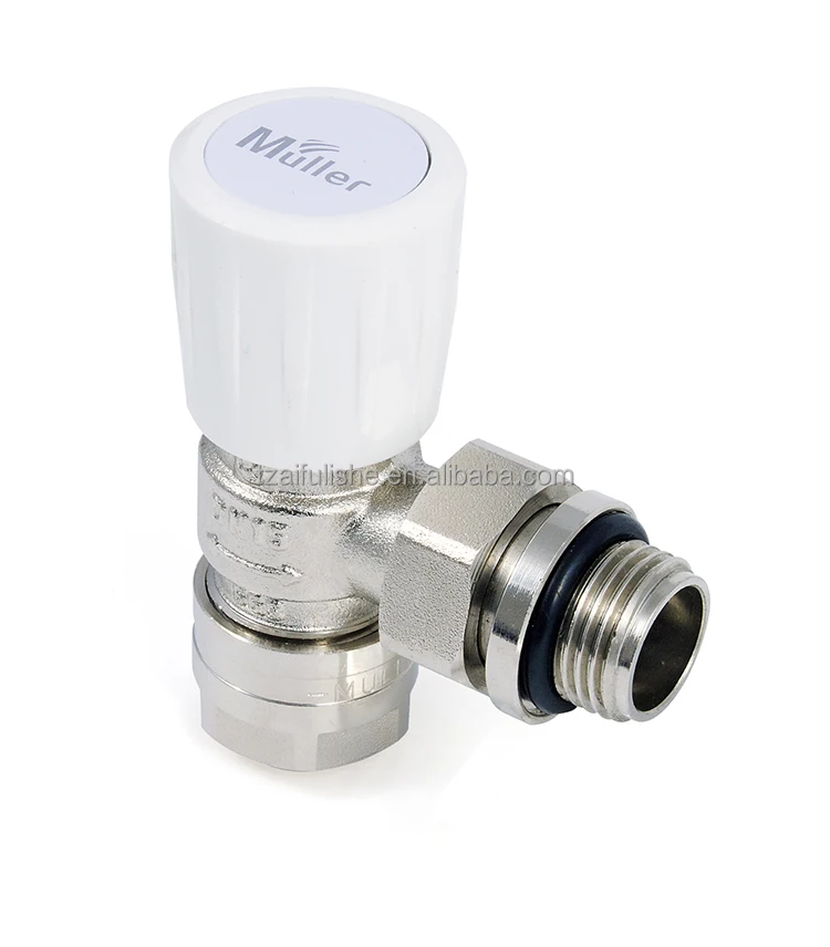 
Wireless Angles brass radiator valves with forged body and nickel plated 