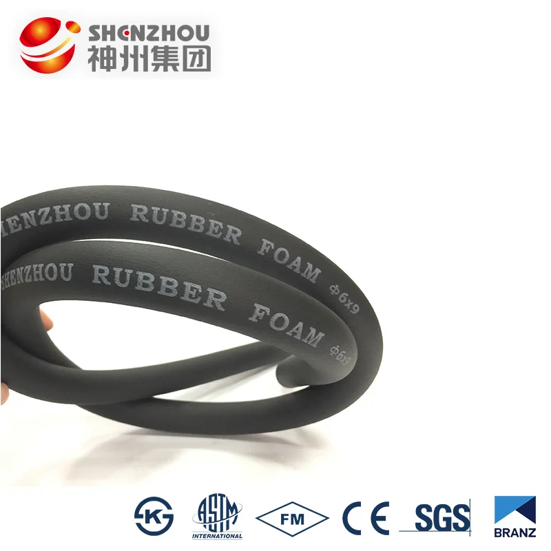 
PVC insulation material for oil, gas, water pipelines super Lon rubber foam insulation 
