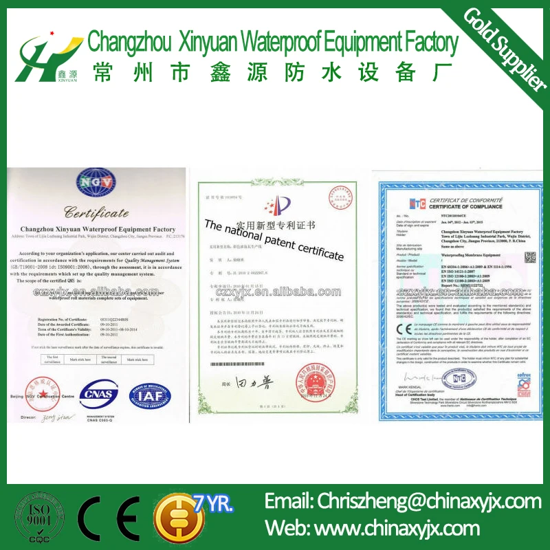 SBS app polyester mat foil asphalt waterproofing roofing felt membrane production line