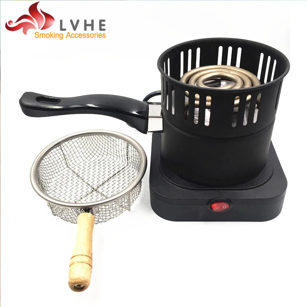 T008CB LVHE New Arrival Design Charcoal Stove Black Shisha Charcoal Heater
