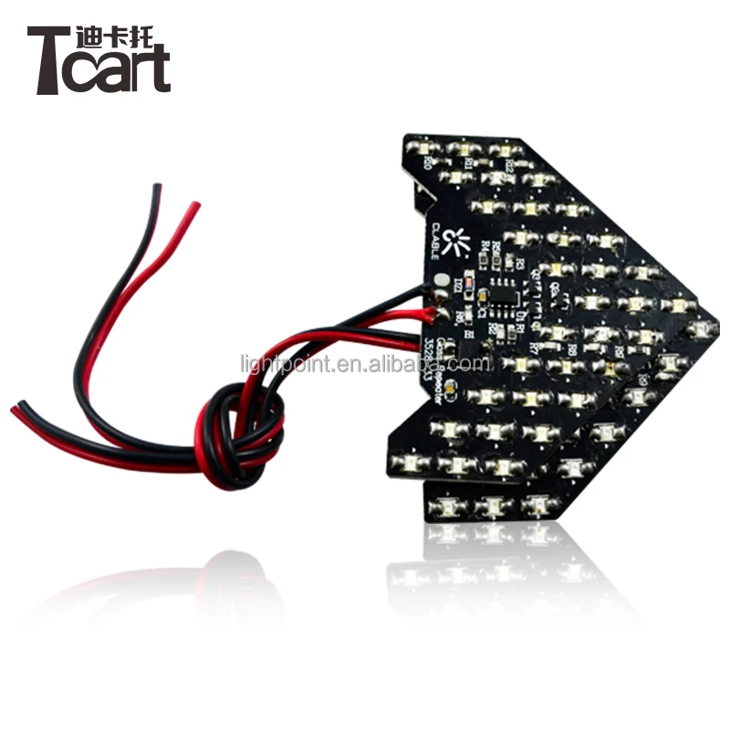 Светодиодный зеркальный поворотный сигнал со стрелкой и чипом 3528