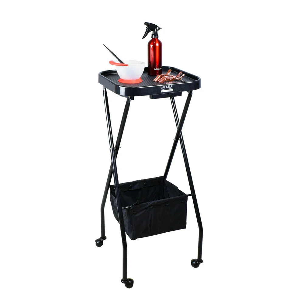 Beauty hair salon trolley Folding Service Tray