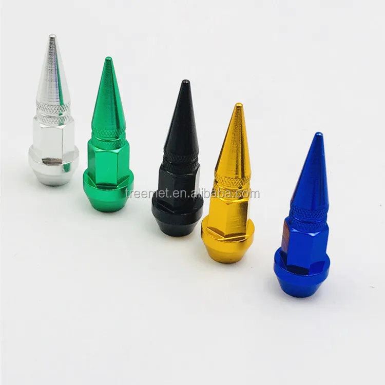 
Aluminum Alloy Material Blue Color Custom Tire Valve Caps 