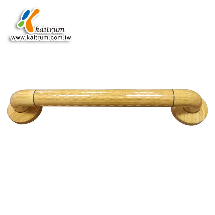 
Wall Mount Wood Surface Safety Wood Grab Bar with Wood Finish 