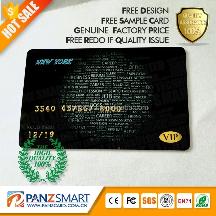 Customize magnetic pvc credit card Embossed Number HF RFID Plastic pvc member card M1 F08 chip dot business card socia with NFC