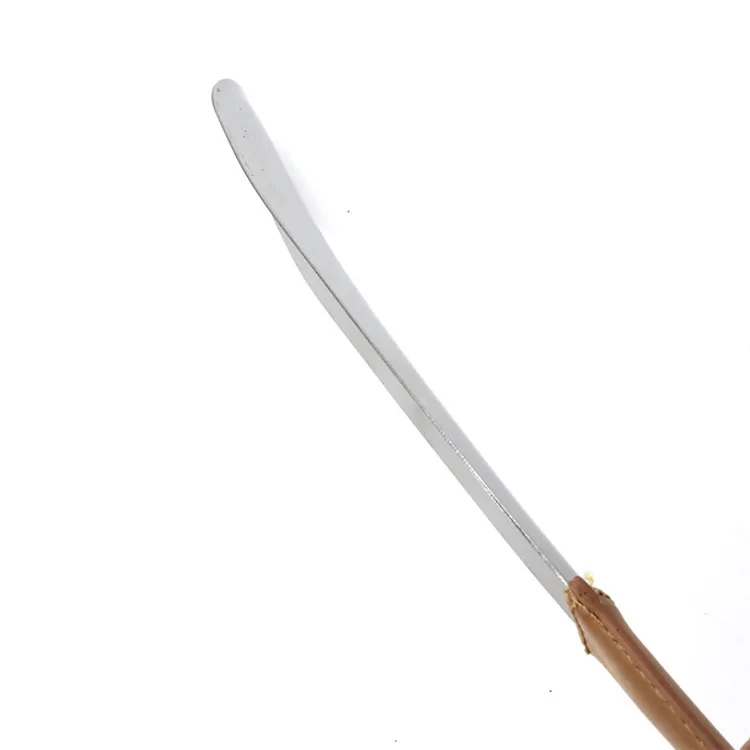 38cm stainless steel leather portable long shoe horn for seniors