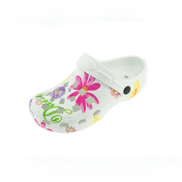 
High quality garden custom printed EVA women nursing clogs 