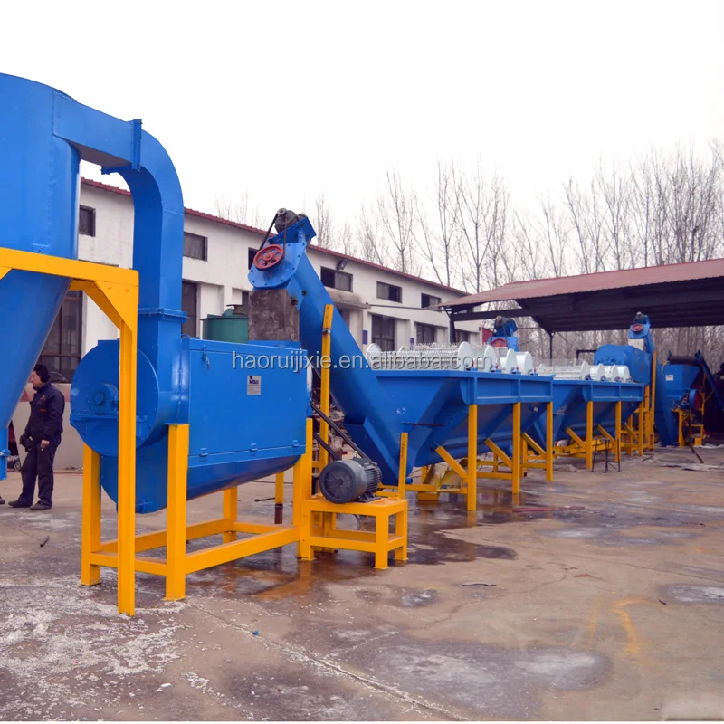 waste plastic bottles recycling line