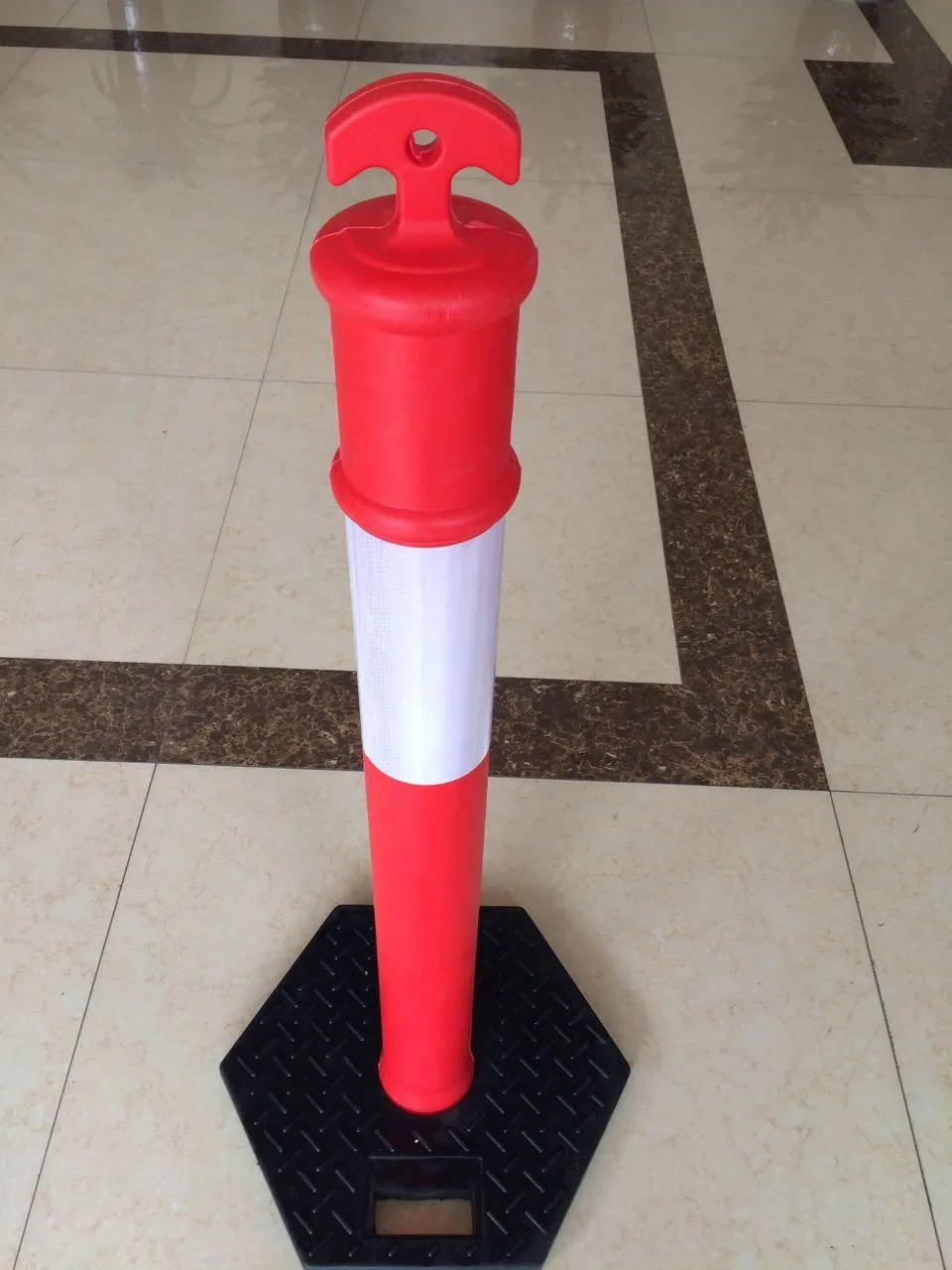 pu flexible post 120 cm warning post flexible with rubber base 80 cm parking post