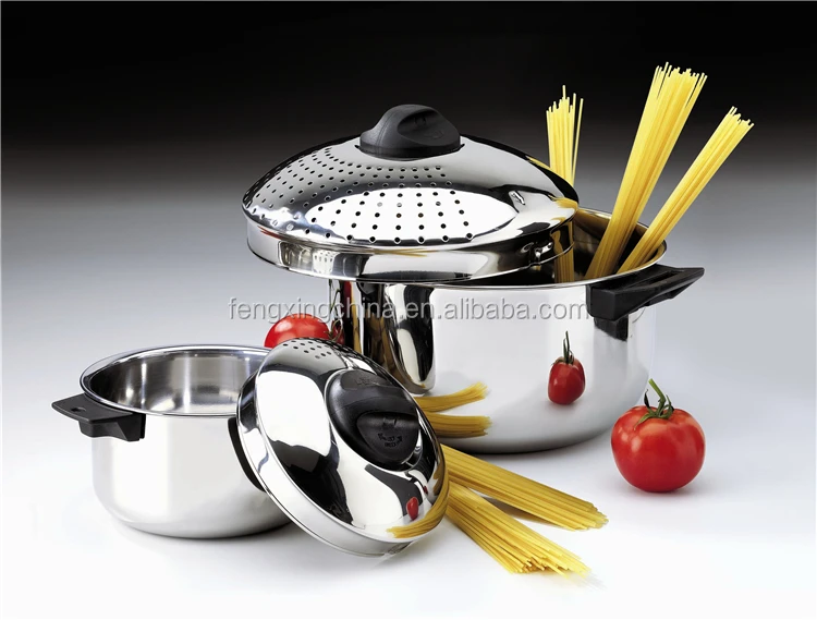 China Supplier Factory Promotion Price Modern Pasta Cooker Pot Set With Strainer