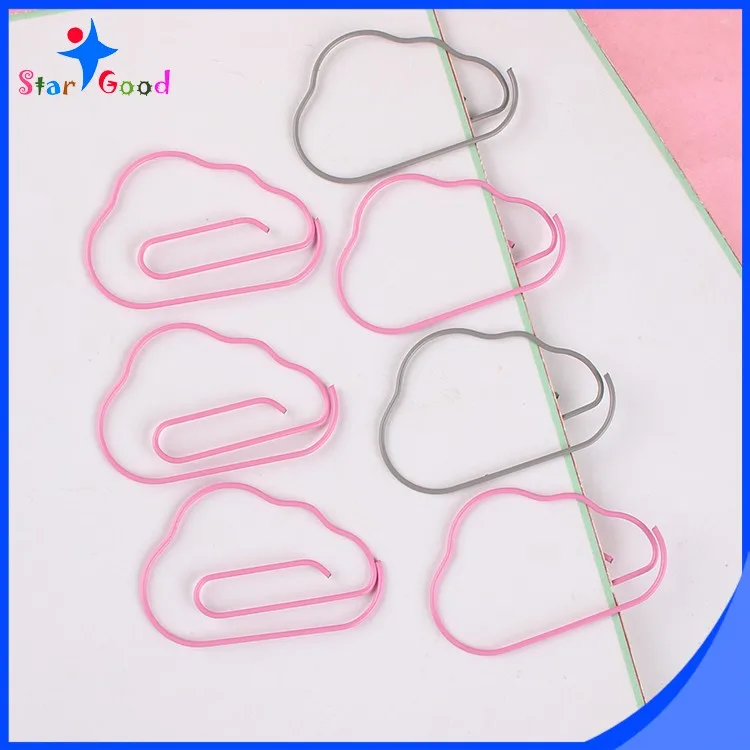 Stargood office use color coated cloud paper clips