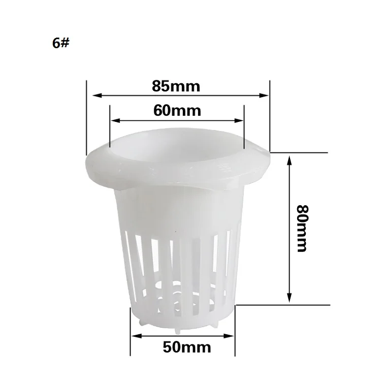 Booster Hydroponic Aquaponic Net Pot Net Cup NFT Plastic Large Size 3 Inch for Garden Planting