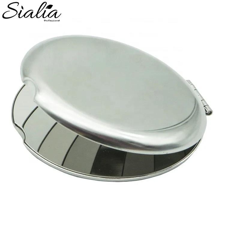 Professional Double-sided Small Handheld Mini Travel Makeup Mirror Custom Logo