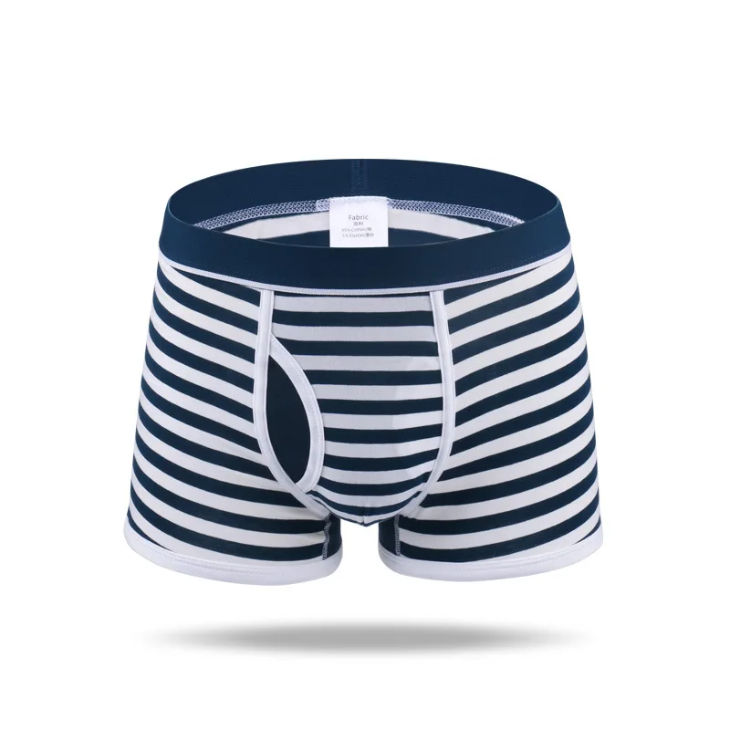 2019 Latest man underwear 95%cotton and 5%spandex mens stripe boxer briefs