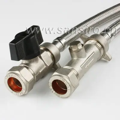 
UK Style Water Supply Basin Flexible Hose Connectors 