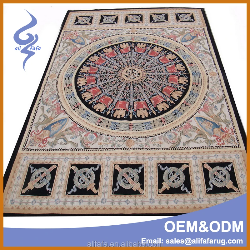 High quality aubusson rug, flat weave,New Zealand wool Aubusson RUG