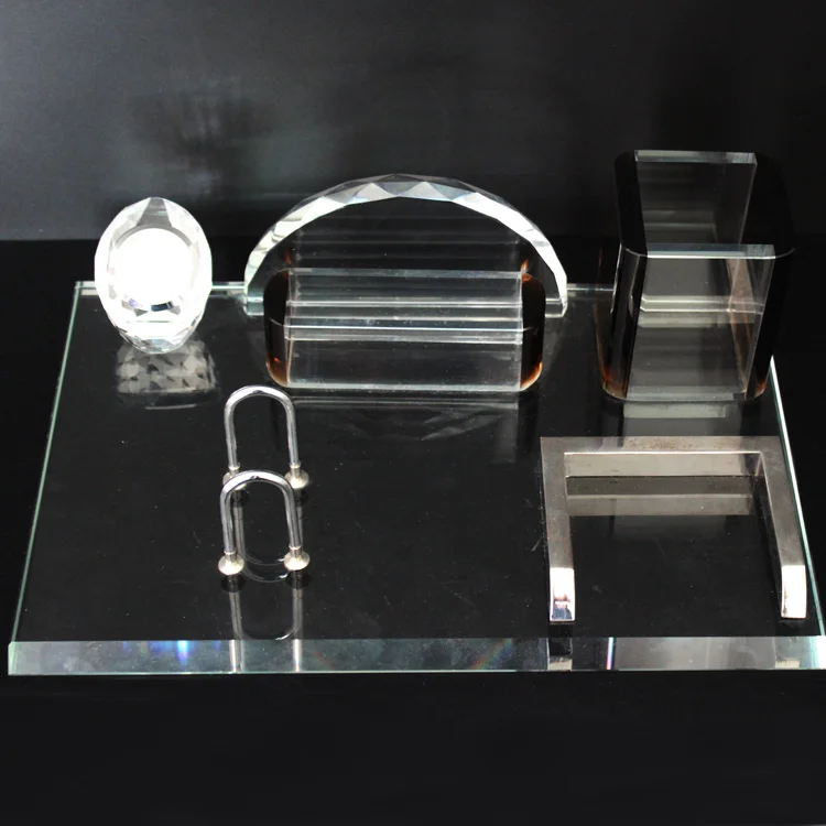 Оптовая продажа, персонализированные наборы для офисного стола с кристаллами в подарок