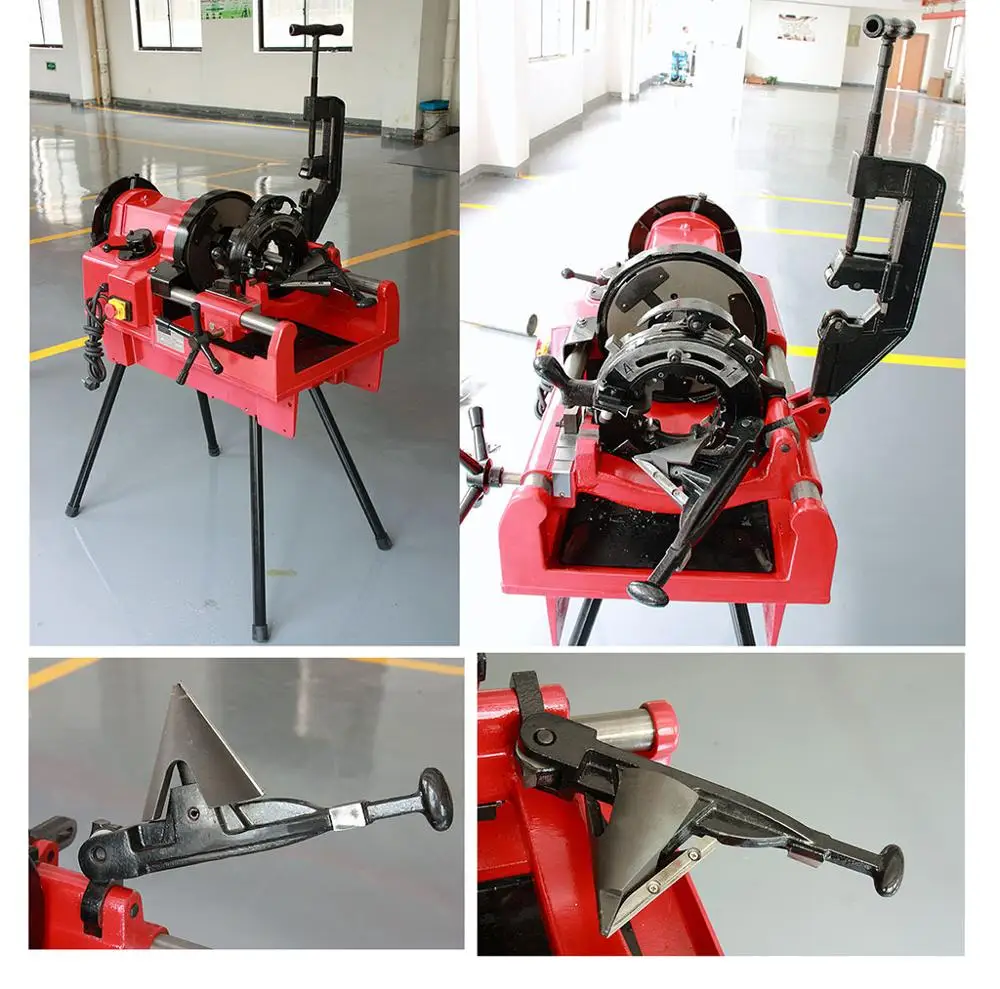 Tigerking 2021 Powerful Steel Automatic Pipe Threading Machine For 1/4 Inch To 4 Inches