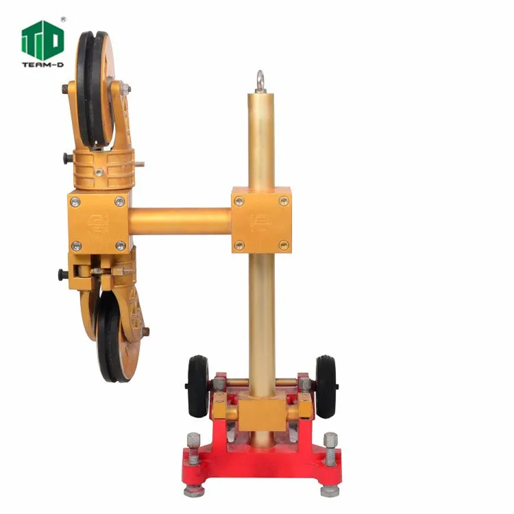 Small and light magnesium alloy  combination universal pulleys  for diamond wire saws